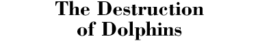 The Destruction of Dolphins