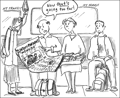 New York subway riders