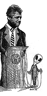 Marionette controlled by aliens