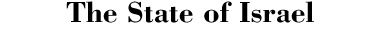 The State of Israel