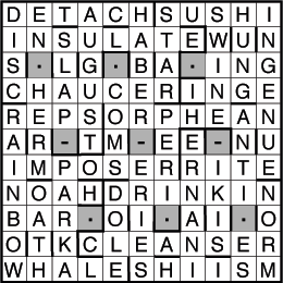 The April Puzzler Solution