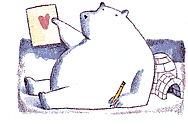 Right-handed bear in love