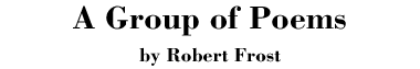 A Group of Poems